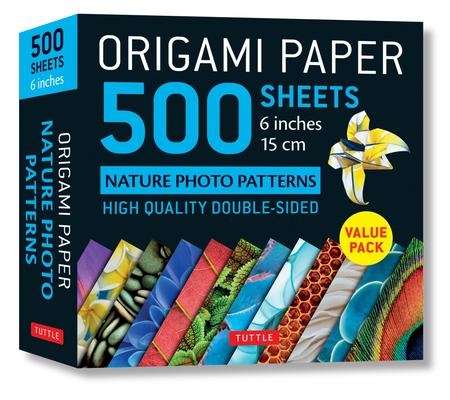 Origami Paper 500 Sheets Nature Photo Patterns 6 (15 CM): Tuttle Origami Paper: Double-Sided Origami Sheets Printed with 12 Different Designs (Instruc