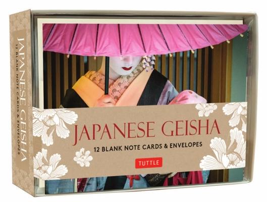 Japanese Geisha Note Cards: 12 Blank Note Cards & Envelopes (6 X 4 Inch Cards in a Box)