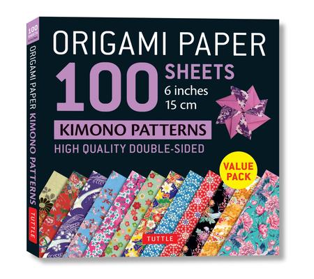 Origami Paper 100 Sheets Kimono Patterns 6 (15 CM): Double-Sided Origami Sheets Printed with 12 Different Patterns (Instructions for 6 Projects Includ