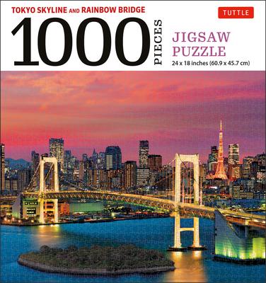 Tokyo Skyline and Rainbow Bridge - 1000 Piece Jigsaw Puzzle: The Rainbow Bridge and Tokyo Tower (Finished Size 24 in X 18 In)