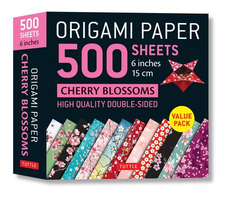 Origami Paper 500 Sheets Cherry Blossoms 6 (15 CM): Tuttle Origami Paper: Double-Sided Origami Sheets Printed with 12 Different Patterns (Instructions