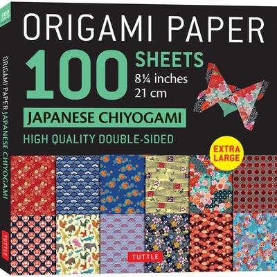 Origami Paper 100 Sheets Japanese Chiyogami 8 1/4 (21 CM): Extra Large Double-Sided Origami Sheets Printed with 12 Different Patterns (Instructions fo