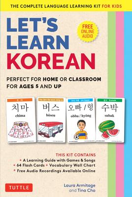 Let's Learn Korean Flash Card Kit: Perfect for Home or Classroom for Ages 5 and Up--The Complete Language Learning Kit for Kids (64 Flash Cards, Onlin