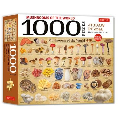 Mushrooms of the World - 1000 Piece Jigsaw Puzzle: For Adults and Families - Finished Puzzle Size 29 X 20 Inch (74 X 51 CM); A3 Sized Poster