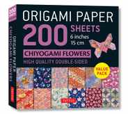 Origami Paper 200 Sheets Chiyogami Flowers 6 (15 CM): Tuttle Origami Paper: Double Sided Origami Sheets Printed with 12 Different Designs (Instruction Subscription