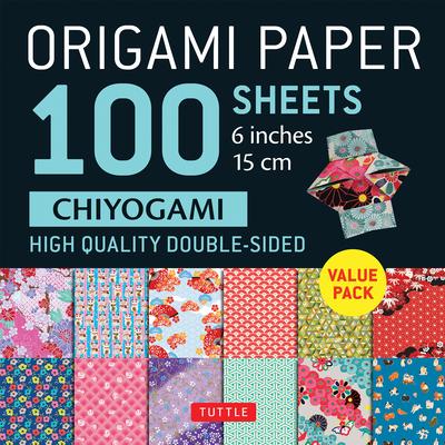 Origami Paper 100 Sheets Chiyogami 6 (15 CM): Tuttle Origami Paper: Double-Sided Origami Sheets Printed with 12 Different Patterns (Instructions for 5