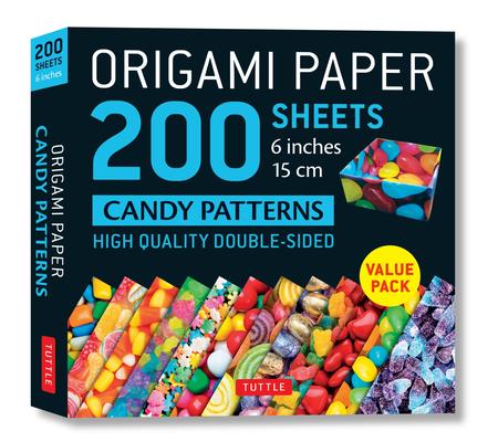 Origami Paper 200 Sheets Candy Patterns 6 (15 CM): Tuttle Origami Paper: Double Sided Origami Sheets Printed with 12 Different Designs (Instructions f