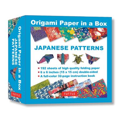 Origami Paper in a Box - Japanese Patterns: 192 Sheets of Tuttle Origami Paper: 6x6 Inch Origami Paper Printed with 10 Different Patterns: 32-Page Ins