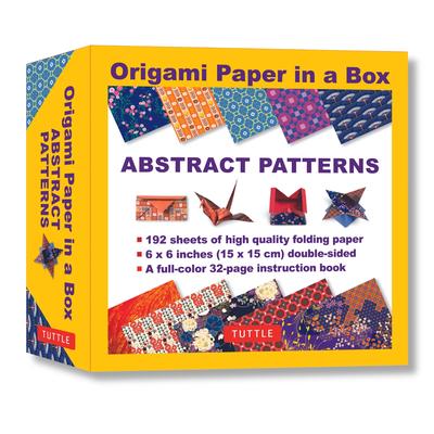 Origami Paper in a Box - Abstract Patterns: 192 Sheets of Tuttle Origami Paper: 6x6 Inch Origami Paper Printed with 10 Different Patterns: 32-Page Ins