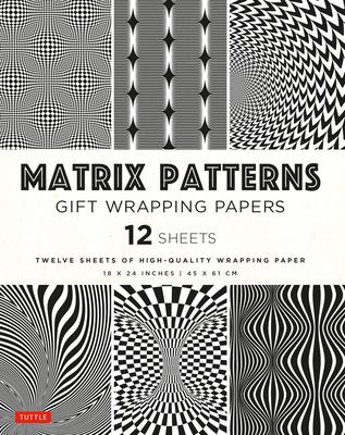 Matrix Patterns Gift Wrapping Papers - 12 Sheets: 18 X 24 Inch (45 X 61 CM) Wrapping Paper