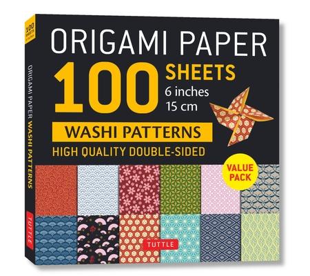 Origami Paper 100 Sheets Washi Patterns 6 (15 CM): Double-Sided Origami Sheets Printed with 12 Different Patterns (Instructions for Projects Included)