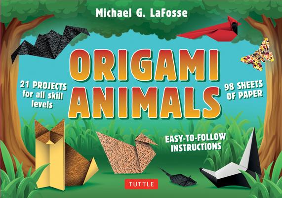 Origami Animals Kit: Make Colorful and Easy Origami Animals: Kit Includes Origami Book, 98 Papers and 45 Original Projects Subscription