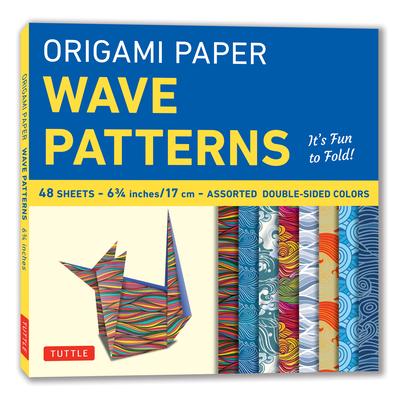 Origami Paper - Wave Patterns - 6 3/4 Inch - 48 Sheets: Tuttle Origami Paper: Origami Sheets Printed with 8 Different Designs: Instructions for 8 Proj Subscription