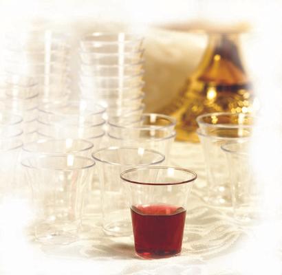 Communion Cups - Plastic Cups (1000 Count Box): Stackable / Smooth Rim / Ultra-Clear / Recyclable