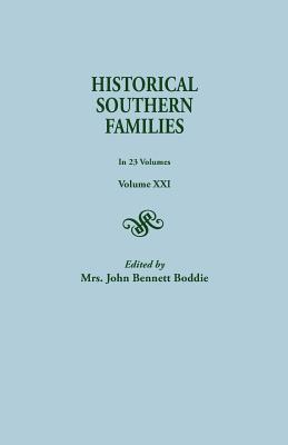 Historical Southern Families. in 23 Volumes. Volume XXI