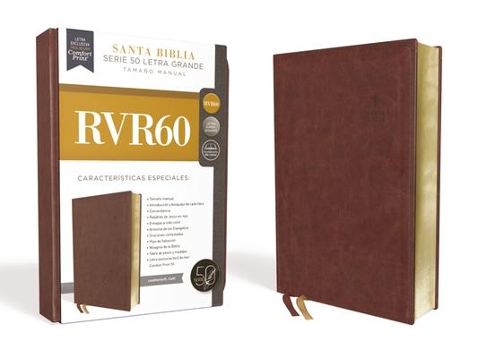 Rvr60, Santa Biblia, Serie 50, Letra Grande, Tamao Manual, Leathersoft, Caf, Comfort Print