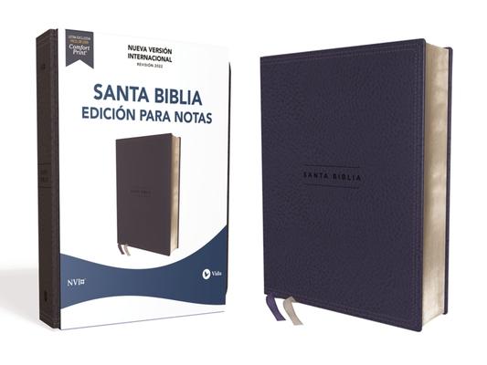 Nvi, Santa Biblia, Revisin 2022, Edicin Para Notas, Leathersoft, Azul Marino, Palabras de Jess En Rojo, Comfort Print