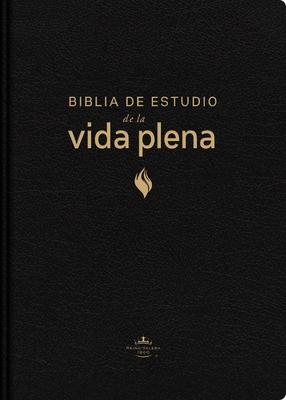 Rvr60, Biblia de Estudio de la Vida Plena, Edicin Clsica, Piel Fabricada, Negro, Palabras de Jess En Rojo, Comfort Print Subscription
