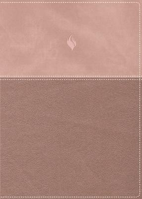 Rvr60, Biblia de Estudio de la Vida Plena, Edicin Clsica, Leathersoft DOS Tonos Oro Rosa, Palabras de Jess En Rojo, Comfort Print Subscription