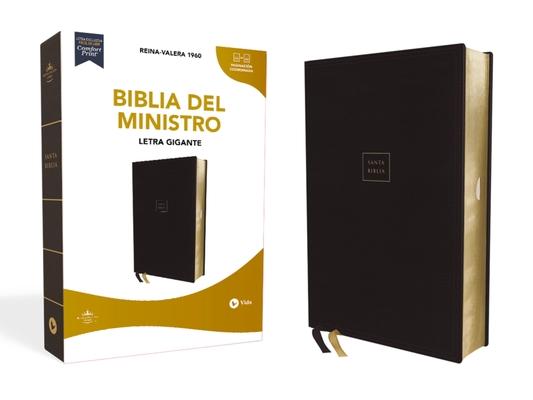 Rvr60, Biblia del Ministro, Letra Gigante, Leathersoft, Negro, Palabras de Jess En Rojo, Comfort Print