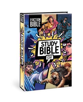 The Action Bible Study Bible Esv, Hardcover, Full Color Subscription