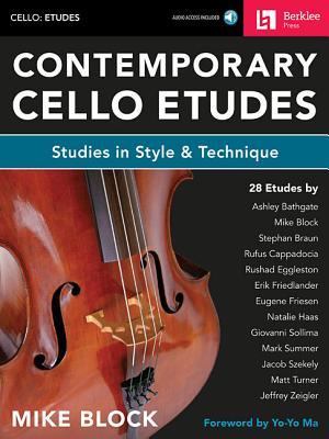 Contemporary Cello Etudes Studies in Style & Technique Book/Online Audio