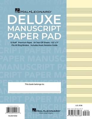 Manuscript Paper (Deluxe Pad)(Blue Cover)