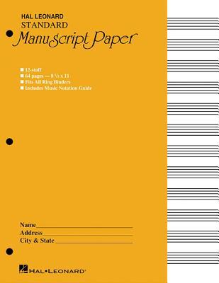 Standard Manuscript Paper (Yellow Cover)