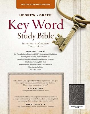 The Hebrew-Greek Key Word Study Bible: ESV Edition, Black Bonded Leather