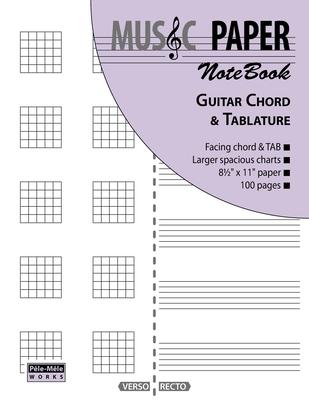 MUSIC PAPER NoteBook - Guitar Chord & Tablature