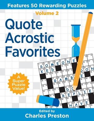 Quote Acrostic Favorites: Features 50 Rewarding Puzzles