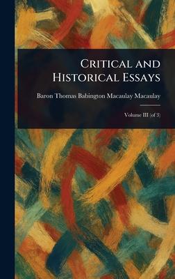 Critical and Historical Essays Subscription