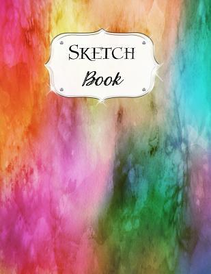 Sketch Book: Watercolor Sketchbook Scetchpad for Drawing or Doodling Notebook Pad for Creative Artists #10 Pink Orange Green