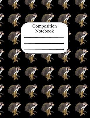 Composition Notebook: Squirrel Monkey Polka Dot Wide Ruled Composition Book - 120 Pages - 60 Sheets