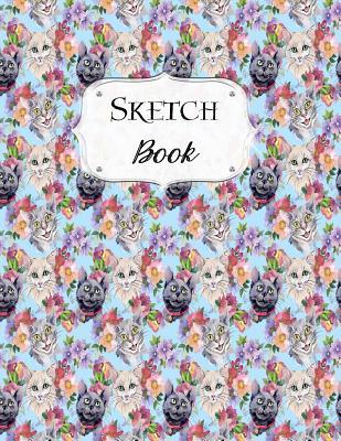 Sketch Book: Cat Sketchbook Scetchpad for Drawing or Doodling Notebook Pad for Creative Artists #10 Floral Flowers Butterfly