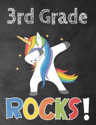 3rd Grade Rocks!: Funny Back To School notebook, Gift For Girls and Boys,109 College Ruled Line Paper, Cute School Notebook, School Comp