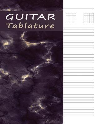 Guitar Tab Manuscript Book: Tablature Paper for Guitar Music & Songs - Purple Marble Subscription