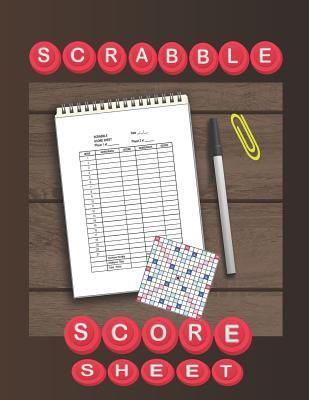 Scrabble Score Sheet: 100 pages scrabble game word building for 2 players scrabble books for adults, Dictionary, Puzzles Games, Scrabble Sco