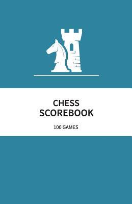 Chess Scorebook 100 Games: 80 Moves Chess Notation Book Teal