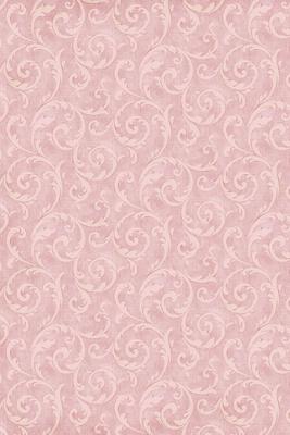 Vintage Pink Damask - Sketch & Write Notebook: Softcover Purse-Size 6x9 Pink and Pale Mauve Matte Cover with Vintage Damask Pattern