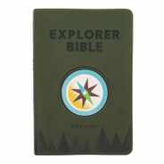 CSB Explorer Bible for Kids, Olive Compass Leathertouch Subscription