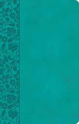 CSB Large Print Personal Size Reference Bible, Teal Leathertouch Subscription