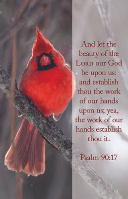 General Worship Bulletin: Work (Package of 100): Psalm 90:17 (Kjv)