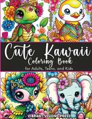 Cute Kawaii Coloring Book for Adults, Teens, and Kids-Adorned with Jewelry and Floral Designs-Cat, Dog, Duck, Fairy, Elephant, Giraffe, Cow, Pig, and Subscription
