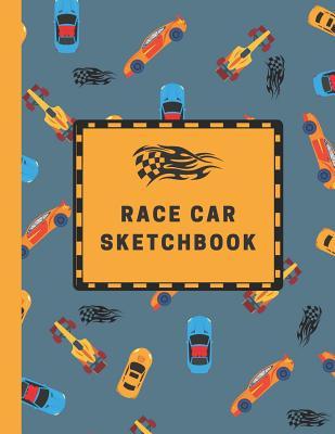 Race Car Sketchbook: Large Sketchbook with Bonus Coloring Pages 8.5 x 11, Drawing, Doodling and Coloring (Kids Drawing Books)