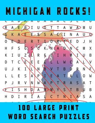 Michigan Rocks!: Large Print Word Searches Related to the Great Lakes State