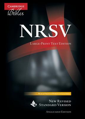 NRSV Large-Print Text Bible, Black French Morocco Leather, Nr693: T