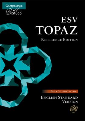 ESV Topaz Reference Bible, Black Calfskin Leather, Es675: Xr Subscription