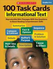 100 Task Cards: Informational Text: Reproducible Mini-Passages with Key Questions to Boost Reading Comprehension Skills Subscription