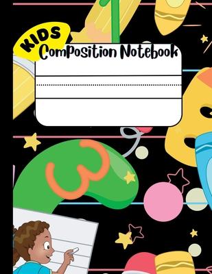 Composition Notebook for Kids: Draw and Write Journal for kids with Cut and Paste picture writing prompts, Fry's Sight Word List and Penmanship Pract